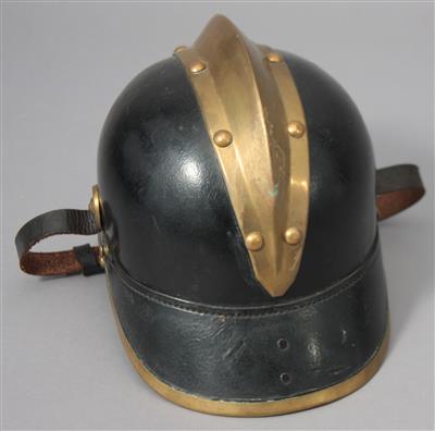 Österreichischer Feuerwehrhelm um 1900 - Umění, starožitnosti, šperky