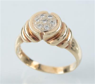 Brillant-Damenring 0,12 ct - Arte, antiquariato e gioielli