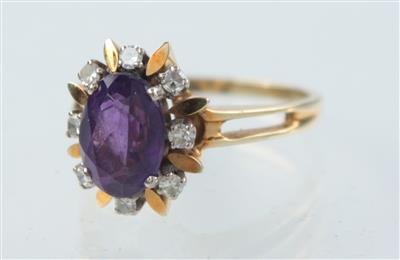 Amethyst-Damenring - Kunst, Antiquitäten und Schmuck