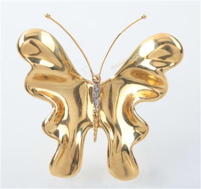 Schmetterlingsbrosche - Umění, starožitnosti, šperky