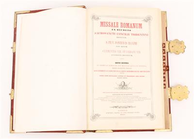 Messbuch "MISSALE ROMANUM EX DECRETO SACROSANCTI CONCILII TRIDENTINI RESTITUTUM ...." - Antiques, art and jewellery