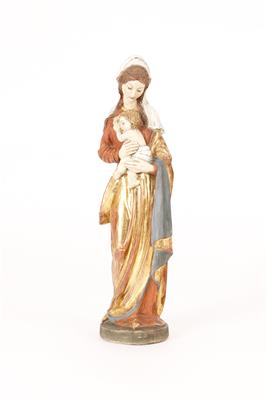 Skulptur "Madonna mit Jesusknaben" - Umění, starožitnosti, šperky