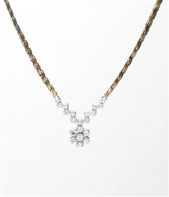 Brillant-Collier ca. 1,20 ct - Kunst, Antiquitäten und Schmuck