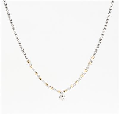 Brillancollier zus. ca. 0,60 ct - Kunst, Antiquitäten und Schmuck