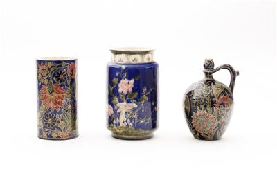 1 Vase, 2 Lampenfüße um 1900 - Kunst, Antiquitäten und Schmuck