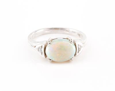 Opal-Brillantdamenring - Umění, starožitnosti, šperky
