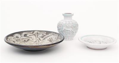 1 Vase, 1 Teller, 1 Schale Mitte 20. Jh. - Kunst, Antiquitäten und Schmuck Online