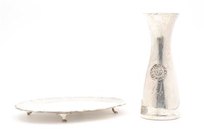 1 Vase, 1 ovale Vorlegeplatte - Kunst, Antiquitäten und Schmuck Online