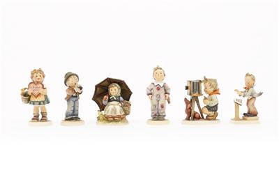 6 Hummel-Zierfiguren - Antiques, art and jewellery