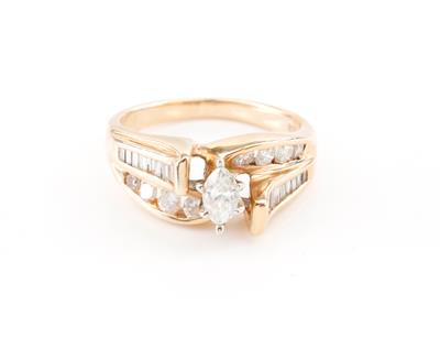 Brillant-Diamantdamenring - Umění, starožitnosti, šperky