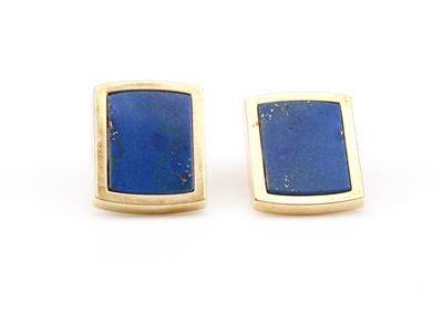 Lapis Lazuliohrchlips - Antiques, art and jewellery