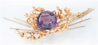 Amethystbrosche - Antiques, art and jewellery