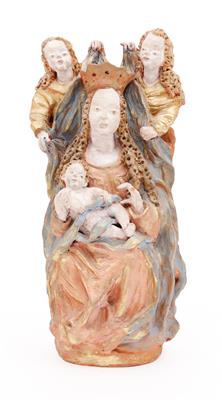 Skulptur "Madonna mit Kind und Engeln" - Antiques, art and jewellery