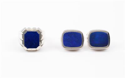 Lapis Lazuliherrenschmuckgarnitur - Antiques, art and jewellery