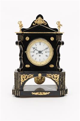 Spätbiedermeier-Kommodenuhr - Antiques, art and jewellery