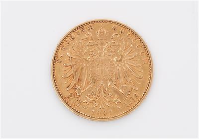 Goldmünze 20 Kronen - Kunst, Antiquitäten und Schmuck