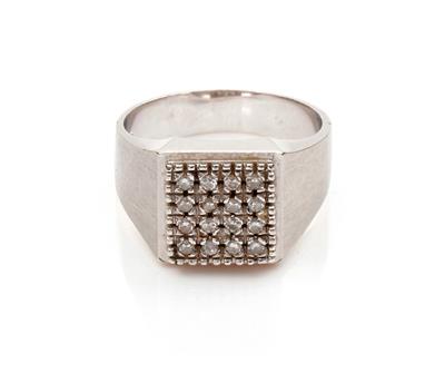 Diamant-Damenring - Art and antiques