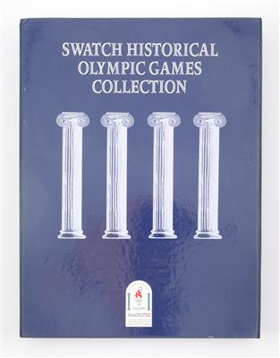 9 verschiedene Swatcharmbanduhren der Kollektion "Olympische Spiele Atlanta 1996" - Arte, antiquariato e gioielli
