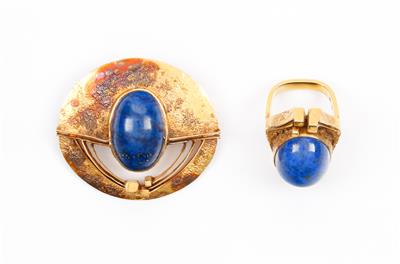 Schmuckset Lapis Lazuli - Kunst, Antiquitäten und Schmuck