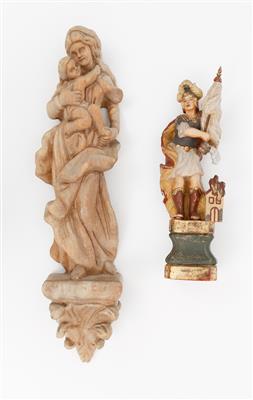 2 Skulpturen neuzeitlich - Antiques, art and jewellery