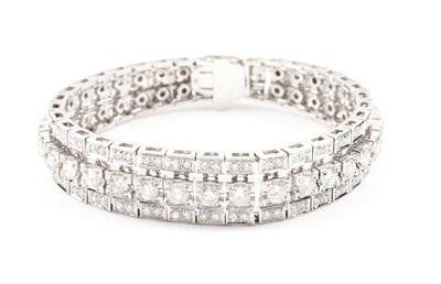 Brillant-Diamant Armband zus. ca. 7,60 ct - Kunst, Antiquitäten und Schmuck
