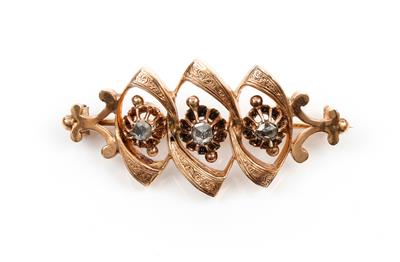 Diamantrautenbrosche - Antiques, art and jewellery