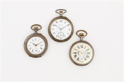 3 Taschenuhren um 1900 - Gioielli, orologi e argenti