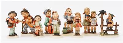 9 Hummel-Zierfiguren - Antiques and art