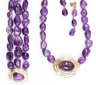 Amethystschmuckset - Jewellery and watches