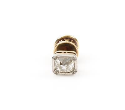 1 Stk. Altschliffbrillant Ohrstecker, ca. 0,45 ct - Jewellery and watches