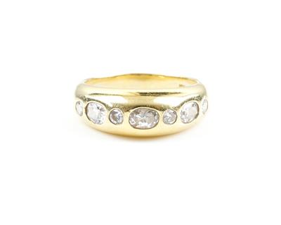 Brillant-Diamantring zus. ca. 0,80 ct - Schmuck und Uhren