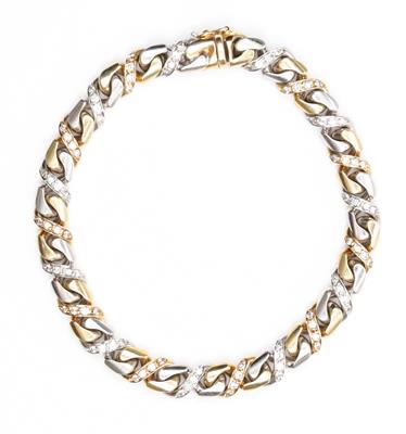 Brillantarmband zus. ca. 1,10 ct - Klenoty a náramkové