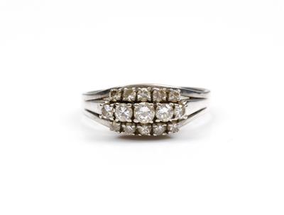 Brillant Diamantring zus. ca. 0,60 ct - Schmuck und Uhren