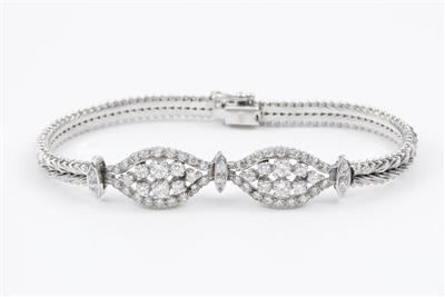 Brillantarmband zus. 1,84 ct - Jewellery and watches