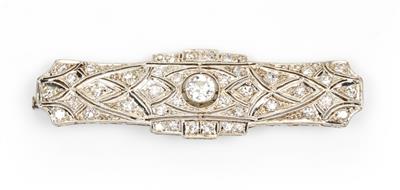 Diamantbrosche zus. ca. 1,20 ct - Jewellery and watches