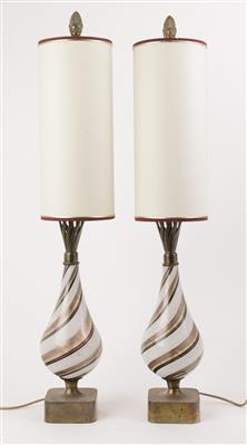 Paar Tischlampen Murano Mitte 20. Jh. - Antiques and art