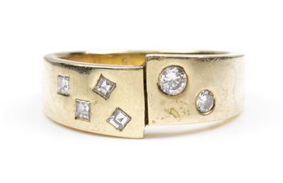 Brillant Diamantring zus. ca. 0,30 ct - Jewellery and watches