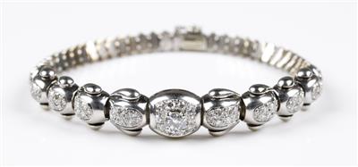 Diamantarmband zus. ca. 1,40 ct - Jewellery and watches