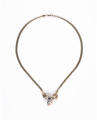 Rubin Saphir Smaragd Diamantcollier zus. ca. 1,20 ct - Gioielli e orologi