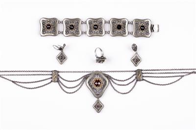 Granat Trachtenschmuckgarnitur - Jewellery and watches