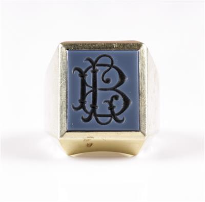 Herren Monogrammring - Jewellery and watches