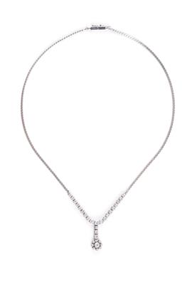 Brillantcollier zus. ca. 2,25 ct - Klenoty, náramkové a stříbro