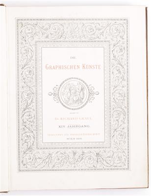 2 Bücher: Die Graphischen Künste, Wien 1891 und 1895, - Umění a starožitnosti