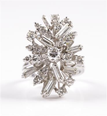 Brillant- Diamantring zus. ca. 1,8 ct - Klenoty