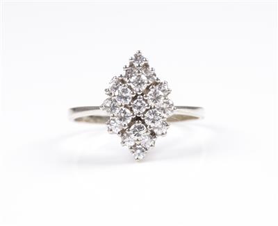 Brillantdamenring zus. ca. 0,80 ct - Jewellery