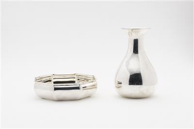 1 Vase, 1 8-eckige Schale - Jewellery