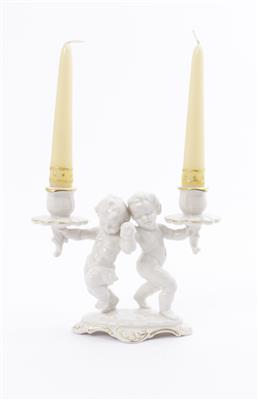 Kerzenleuchter mit tanzenden Putten, Hutschenreuther 20. Jahrhundert - Arte e antiquariato