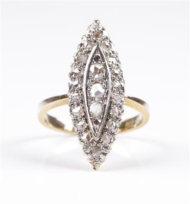 Diamantrautenring zus. ca. 0,50 ct - Jewellery