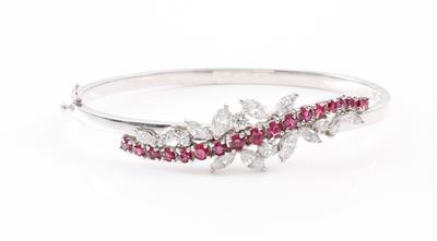 Brillant Diamant Rubinarmreif - Gioielli