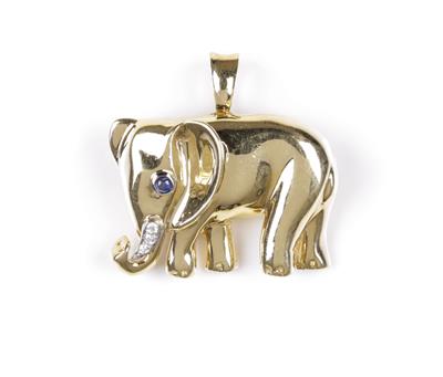 Brillantanhänger Elefant - Jewellery